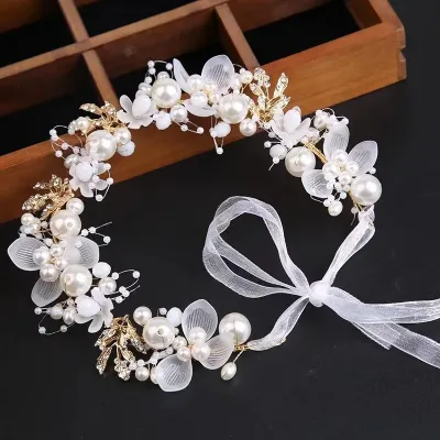 Faux Pearl Decor Hair Band Headpiece